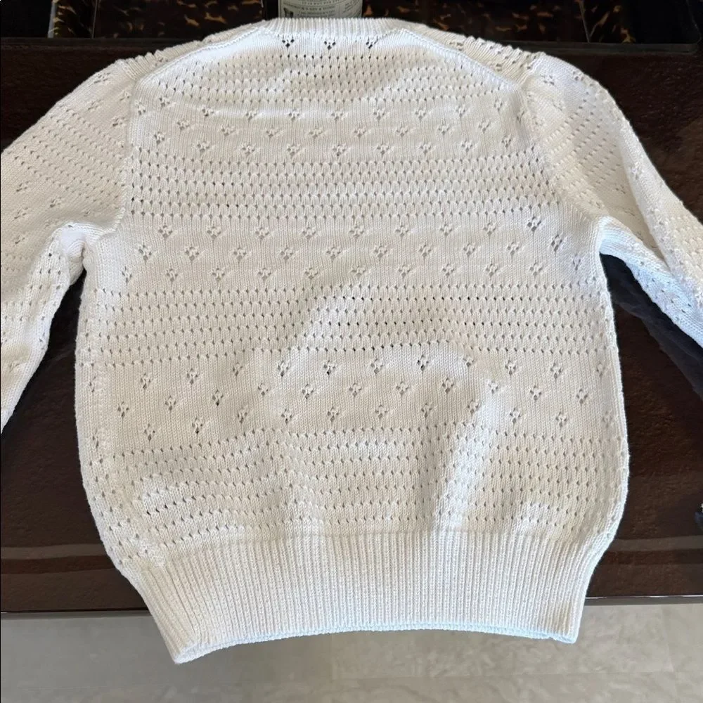Polo Ralph Lauren White Crewneck Sweater S
